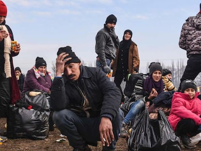 Refugiados que vão à Alemanha, ao chegar na Sérvia.
