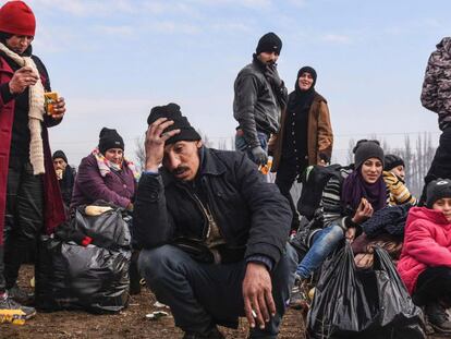 Refugiados que vão à Alemanha, ao chegar na Sérvia.