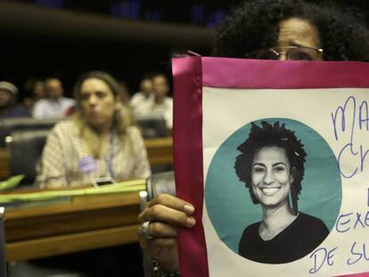 Manifestação na Câmara dos Deputados.