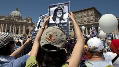 Manifestação no Vaticano para pedir justiça no caso Orlandi, em 2012.