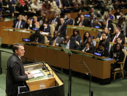 O discurso de Jair Bolsonaro na Assembleia Geral da ONU, nesta terça-feira, na íntegra.