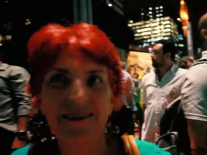 Ato anti-Dilma no coração de São Paulo.