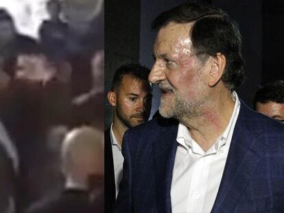 Rajoy, agredit per un jove durant un passeig electoral a Pontevedra