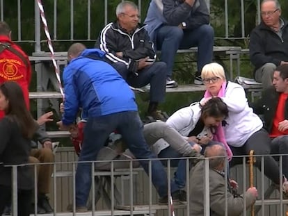 Agresión a dos animalistas durante un 'correbou' en Mas de Barberans.