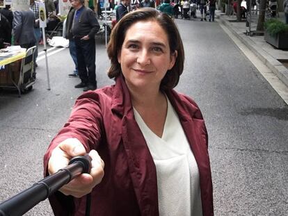 L'alcaldessa de Barcelona i candidata de Barcelona en Comú, Ada Colau.