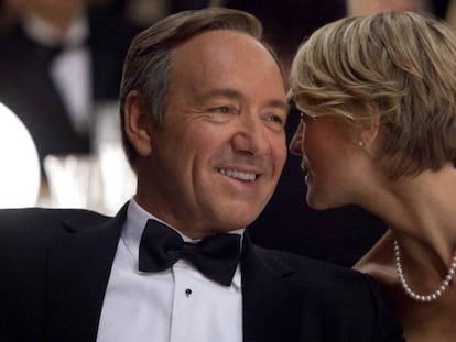 Frank i Claire Underwood, protagonitzats per Kevin Spacey i Robin Wright.