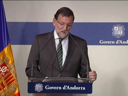 Rajoy: “No he vingut a Andorra a parlar” de Pujol ni de Marc Márquez