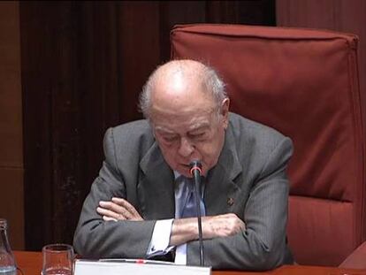 Jordi Pujol compareix a la comissió del Parlament.