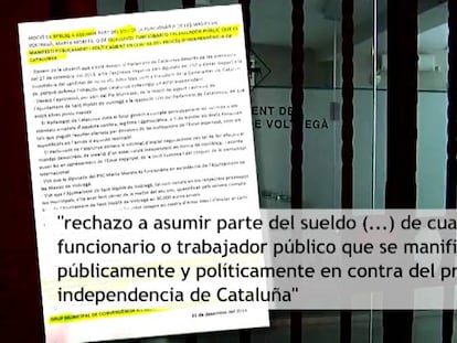 CDC de Sant Hipòlit vol treure el sou als funcionaris no secessionistes