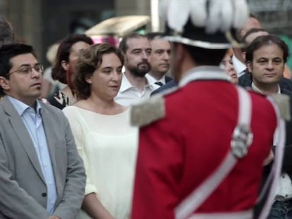 Així ha viscut Ada Colau la seva primera manifestació de la Diada