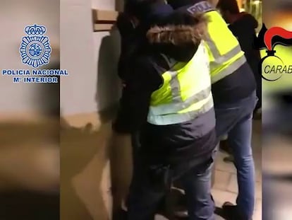 Imatges de la detenció.