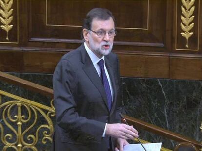 Rufián I Rajoy al Congrés dels Diputats.