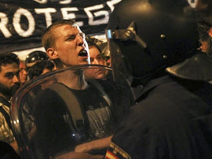 El caos del centro de Madrid tras la marcha se salda con 15 detenidos