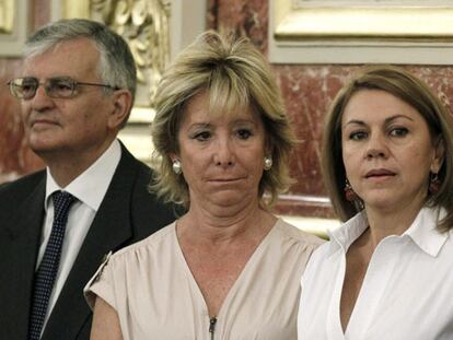 Aguirre, en la toma de posesión de Becerril.