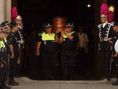 Homenaje a la agente fallecida