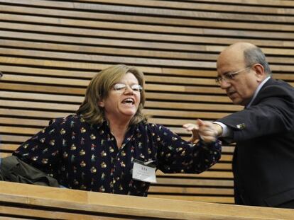 Cotino echa a representantes de los discapacitados por protestar en las Cortes