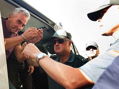 Diego Cañamero entrando al TSJA.