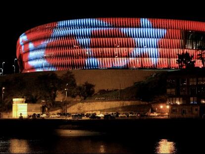 Bilbao y San Mamés celebran la clasificación a Champions.
