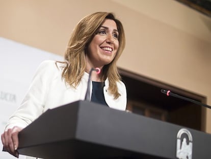 Susana Díaz anuncia el adelanto de las elecciones.