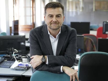 Antonio Maíllo, en la redacción de EL PAÍS.