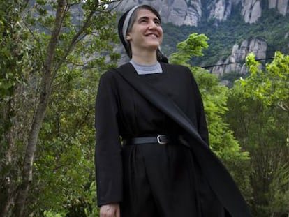 Teresa Forcades, en el monasterio de Sant Benet.