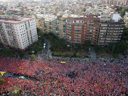 La manifestación de la Diada impulsa la candidatura de Mas para el 27-S