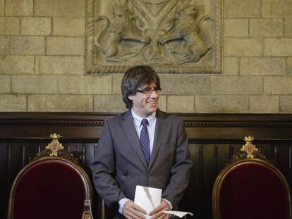 El nuevo presidente de la Generalitat Carles Puigdemont