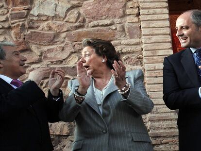 Rus, Barberá y Camps cuando eran líderes del PP provincial, local y autonómico de Valencia.