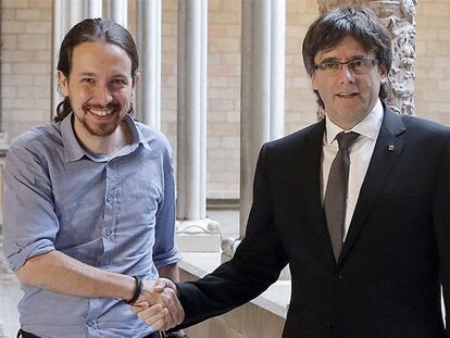 Iglesias y Puigdemont