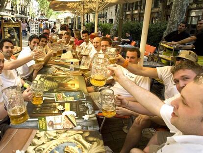 Celebración de una despedida de soltero.