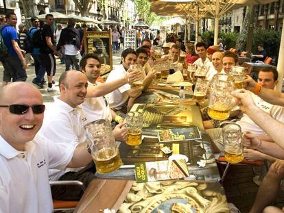 Celebración de una despedida de soltero.