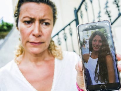 Diana López-Pinel, madre de la joven Diana Quer, desaparecida el lunes en Galicia.