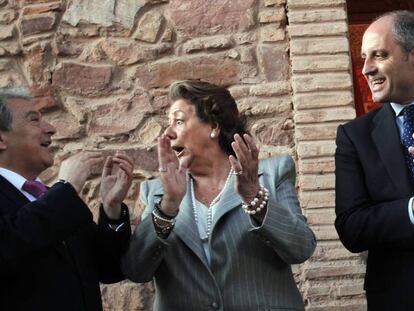 Rus, Barberá y Camps, cuando eran líderes del PP valenciano.
