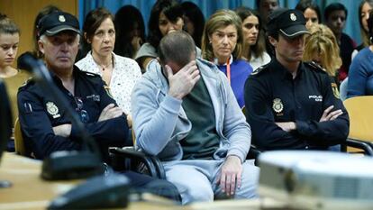 Antonio Ortiz, presunto pederasta de Ciudad Lineal, al inicio del juicio contra él en la Audiencia Provincial de Madrid.