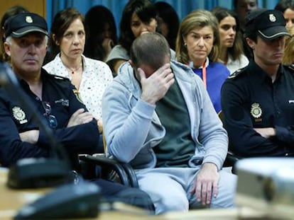 Antonio Ortiz, presunto pederasta de Ciudad Lineal, al inicio del juicio contra él en la Audiencia Provincial de Madrid.