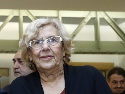 Sánchez Mató y Carmena, hoy en el Ayuntamiento de Madrid.