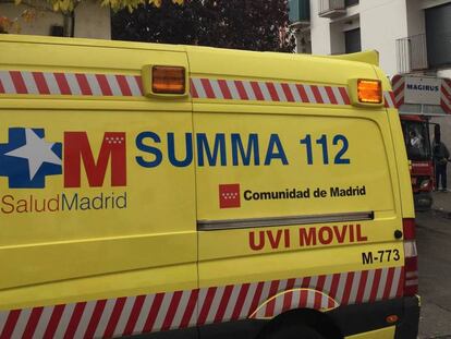 Una ambulancia del Summa, en una intervención.