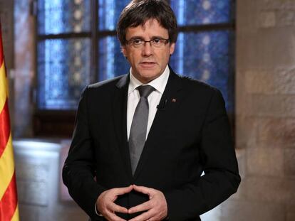 Discurso del presidente de la Generalitat, Carles Puigdemont.