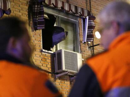 El edificio de San Sebastián de los Reyes donde hubo la explosión.