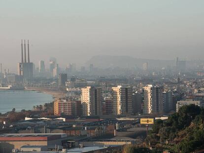 Contaminación en Barcelona.
