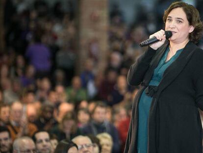 Ada Colaus durante la presentación de Un país en común el enero.