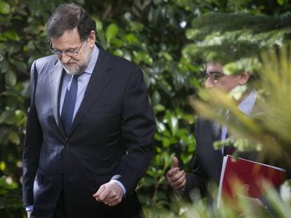El presidente del Gobierno Mariano Rajoy, el martes, en Barcelona.