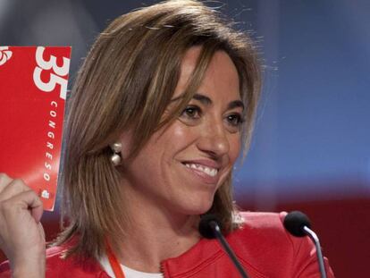 Carmen ChacÓn en el 38 congreso federal del PSOE. JULIÁN ROJAS (EL PAÍS) EPV/ATLAS