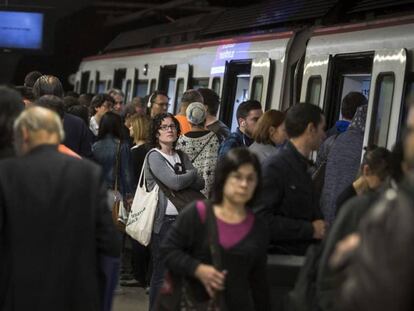 El metro de Barcelona.