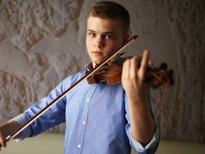 Jaime Maceira Naya, estudiante de violín.