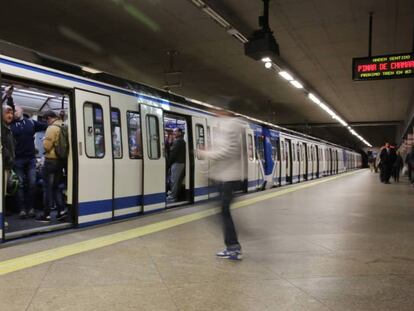 Un convoy de Metro de Madrid.