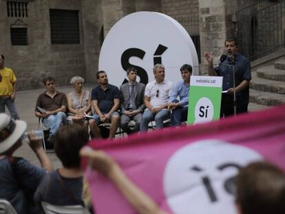 La campaña unitaria del sí a la independencia comenzará el 15 de septiembre. En el vídeo, Jordi Sánchez, líder de la ANC.