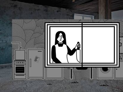 Prototipo para la elaboración del videojuego feminista VONA, realizado en Madrid y que busca evitar el cierre del único museo de género de Ucrania.