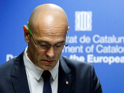 El consejero de Asuntos Exteriores de la Generalitat, Raúl Romeva.