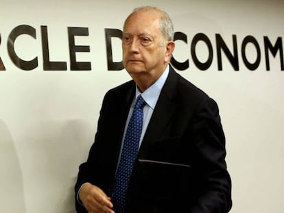 FOTO: El presidente del Círculo de Economía, Juan José Brugera. VÍDEO: En el encuentro sobre el Corredor Mediterráneo algunos empresarios advierten de "los daños económicos" de la independencia de Cataluña.